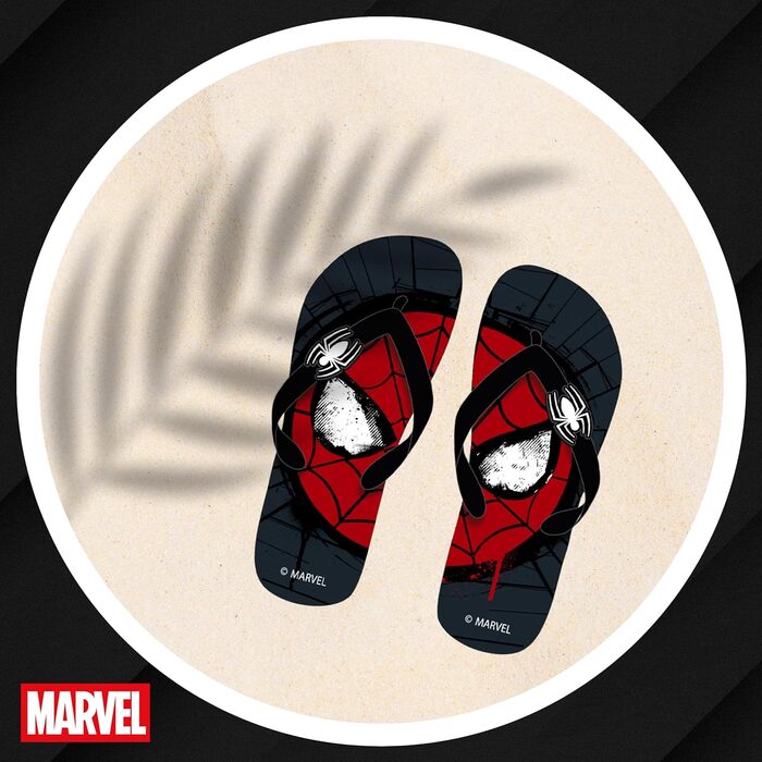 Шльопанці Marvel Spiderman, класичні сандалі, подарунок для хлопчиків, чоловіків та підлітків, розміри EU 40-45 40/41 EU чорного кольору