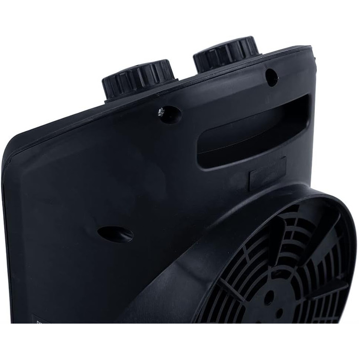 Чорний вентилятор-обігрівач HOTserie потужністю 2000 Вт з функцією обігріву та охолодження