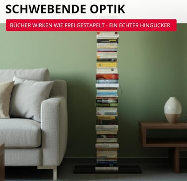 Окремостояча книжкова шафа зі сталі з порошковим покриттям, висотою 170,5 см, компактна книжкова шафа з основою та полицями, сучасний дизайн (735B)