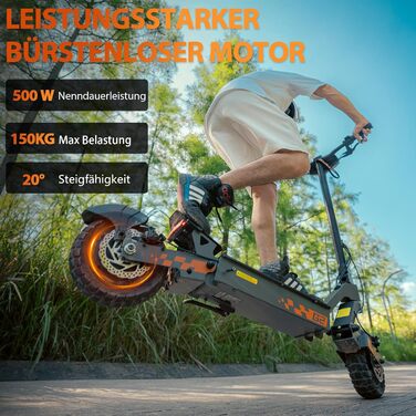 Електричний самокат для дорослих, Позашляховий електросамокат, Електричний самокат, Патінете електричний (запас ходу 55 км), G2