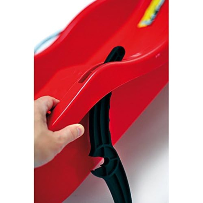 Санки пластикові з гальмами та буксирувальним тросом, сині