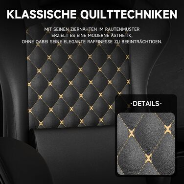 Ергономічне ігрове крісло з підставкою для ніг офісне крісло з високою спинкою та поперековою опорою (чорне)