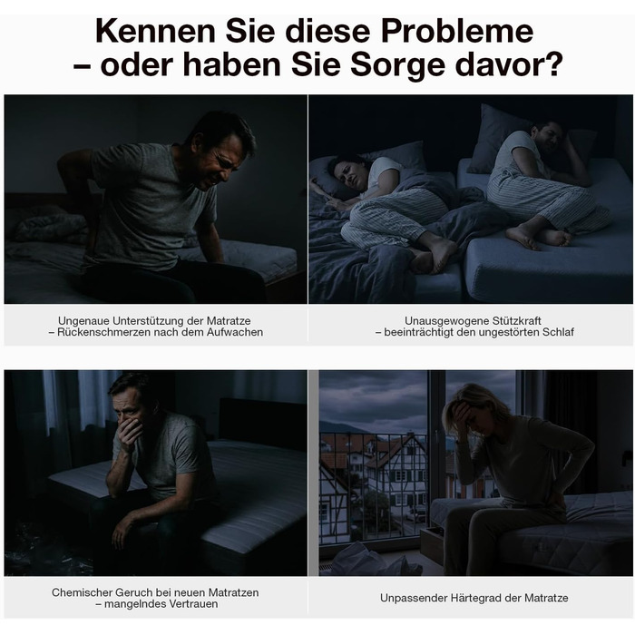 Матрац Novilla 140x200 см з холодної піни, рівень жорсткості H3/H4, 7-зонний комфортний матрац з піни, дихаючий комфортний згортаючий матрац зі знімним тканинним чохлом, сертифікований Oeko-TEX, висота 18 см, 18 см, 140 x 200 см