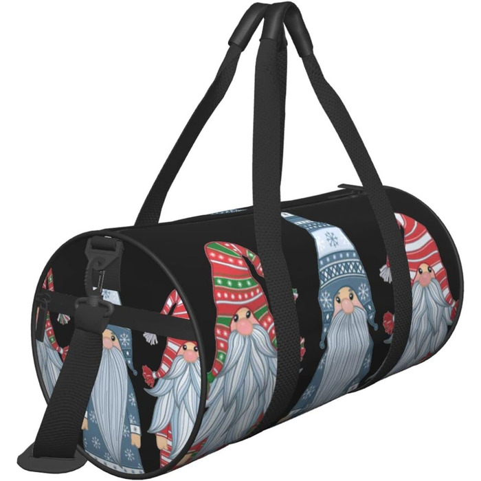 Дорожня сумка-мішок, новорічний дизайн (Дід Мороз, Гном), спортивна сумка для чоловіків та жінок
