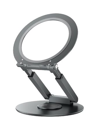 Стійка для ноутбука Anifrim 360 з регулюванням висоти та кута нахилу, розширювана, ергономічна підставка для ноутбука для стоячих столів, сумісна з MacBook та ноутбуками 10-17 дюймів, сірого кольору