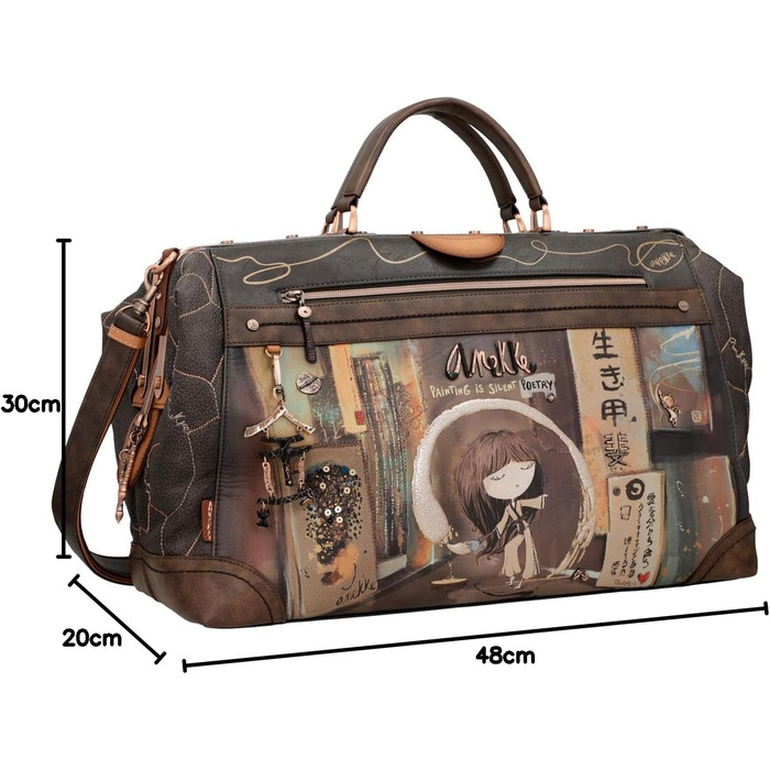 Дорожня сумка Anekke Shoen Brown Weekender 49 см