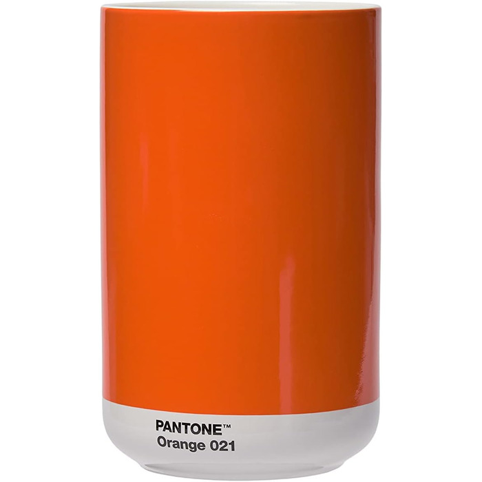 Порцелянова ваза Pantone з подарунковою коробкою, Jar, декоративна високоякісна ваза для квітів, 1 л, помаранчева 021 C