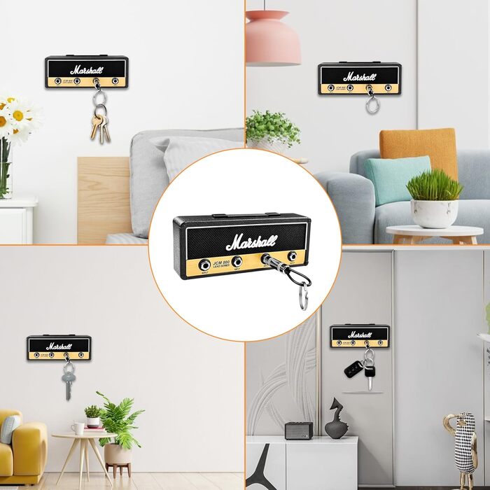 Дошка для ключів WinGluge вінтажна, тримач для ключів настінний без свердління, кільце для ключів, тримач для ключів, вішалка для