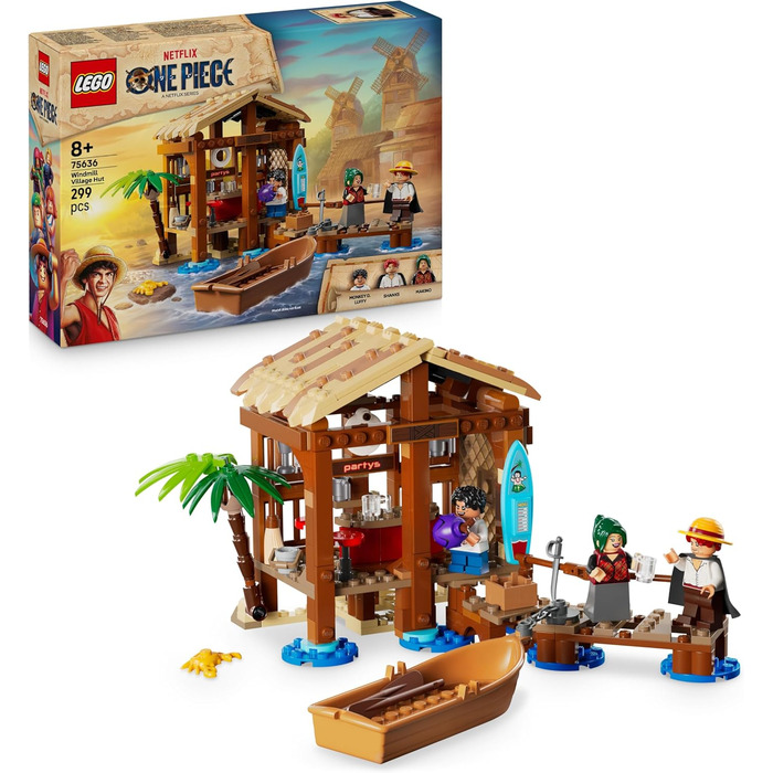 Конструктор LEGO ONE Piece Windmühlendorf-Hütte 75636, 299 деталей, аніме-тематика