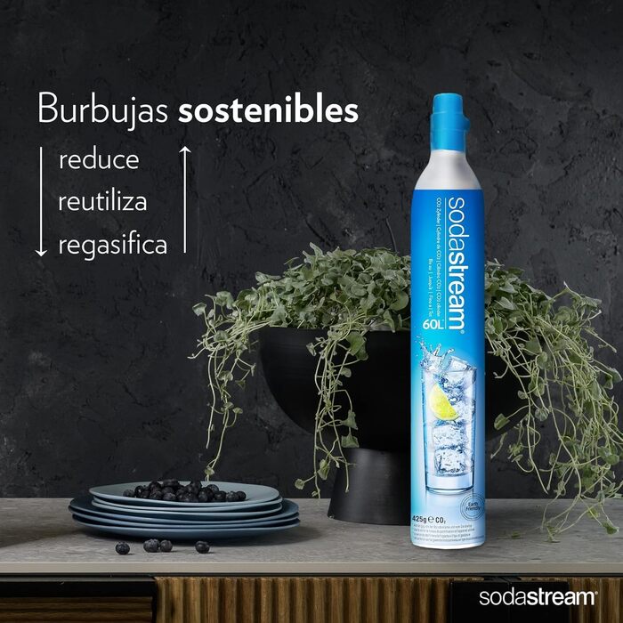 Газова заправка Sodastream Quick Attack, 60 л (425 г), алюміній 1 упаковка