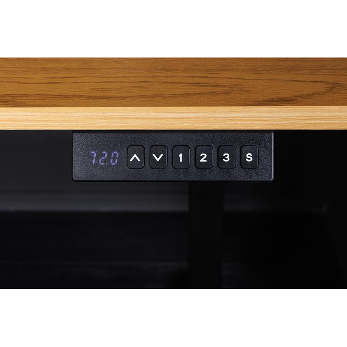 Стіл з регульованою висотою Дубовий стіл - 160 см - Натуральний - Дуб з чорними металевими ніжками Натуральний 160 см