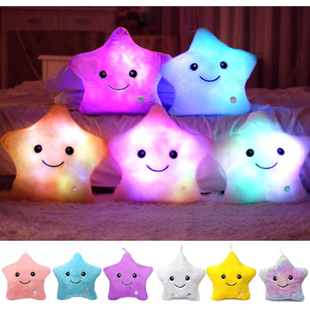 Світиться подушка, подушка зірка світлодіодна, світлодіодна подушка, світлодіодна подушка зірка, світиться дитяча подушка, зірка с