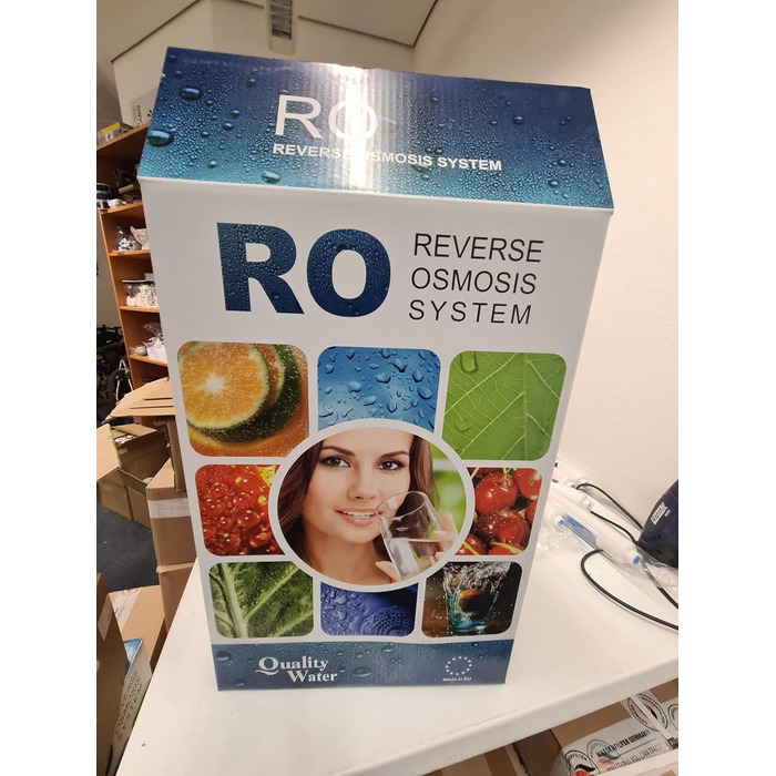 ФІЛЬТР ВОДИ НІМЕЧЧИНА Класична система зворотного осмосу зі змінними фільтрами на 3 роки - 285 літрів питної води щодня - екологічна, проста в установці без бісфенолу А