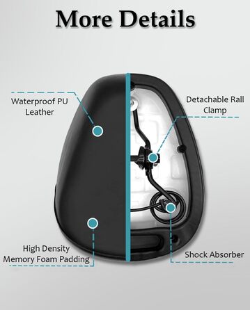 Сидіння для електросамоката з водонепроникним чохлом для Ninebot ES1 ES2 E22 ES4, Xiaomi M365 Pro 1S, Aovopro ES80 регульоване складане крісло з амортизацією, чорне