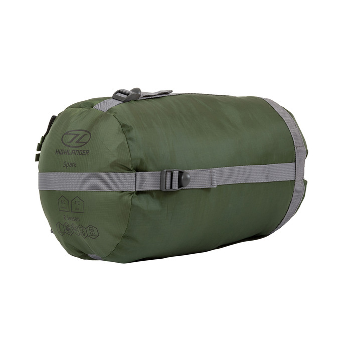 Спальний мішок Highlander Phoenix Spark 150/+4°C Olive Green Left (SB242-OG)