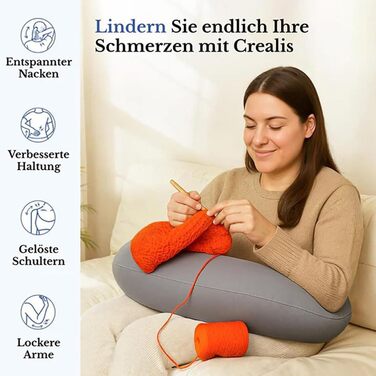 Подушка підлокітника, м&39яка U-подібна подушка для читання, ергономічна підставка для дивана, плюшевий дизайн з тканини, в&39язана гачком подушка, ліжко для роботи, в&39язання гачком, дорослих, дітей, перегляду телевізора