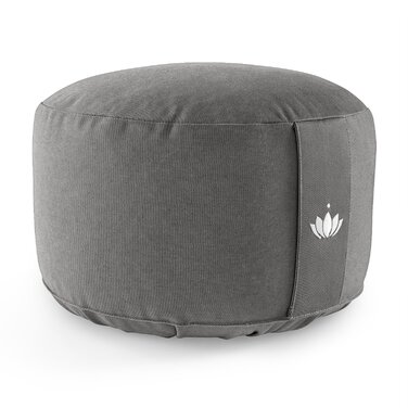 Подушка для медитації Lotuscrafts, надзвичайно висока з висотою сидіння 20 см, подушка для йоги з наповнювачем зі спельти, кругла подушка для йоги, кругла подушка для підлоги, подушка для медитації для йоги, чохол, який можна прати, сертифікована GOTS, ан