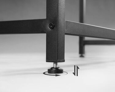 Стіл VASAGLE, маленький комп'ютерний стіл, офісний стіл, для кабінету, спальні, 50 x 100 x 76 см, промисловий дизайн, металевий ка