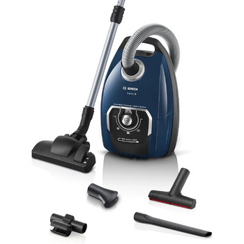 Пилосос Bosch з мішком Серія 8 BGL8XPER, ідеально підходить для алергіків, гігієнічний фільтр, 10-річна гарантія на двигун, XXL на
