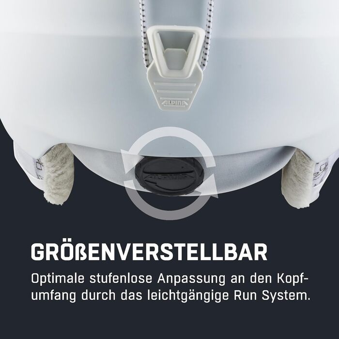 Безпечніший, оптимально кліматично контрольований, ударостійкий та регульований лижний шолом для дорослих, білий-просекко матовий, 54-57 см