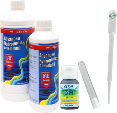 Мл Bloom pH Tester - рН-знижувач добрива рослини вирощують вирощування в закритому грунті пухові гранули помідори газон орхідеї, 500