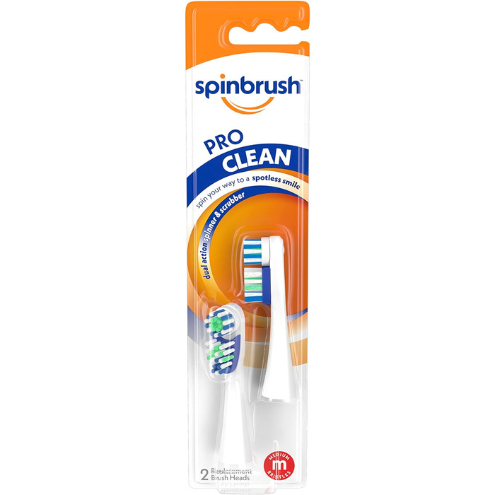 Наповнювачі для акумуляторних зубних щіток Spinbrush серії ARM & HAMMER Pro, середні ука (1 упаковка)