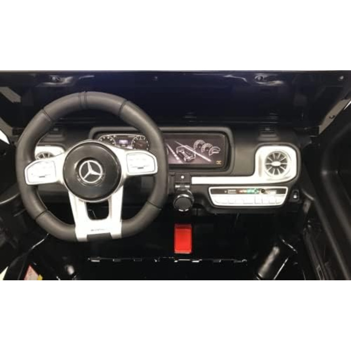 Дитячий електромобіль FINOOS Mercedes G63 AMG 2-місний, двомісний дитячий електромобіль з пультом дистанційного керування - шкірян