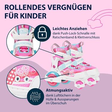 Роликові ковзани My First Quad в різних розмірах та кольорах розміри та кольори - високоякісні роликові ковзани для дітей до 20 кг