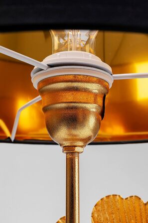 Настільна лампа Kare Design Flores Gold у формі листя гінкго, сталевий каркас, декоративний світильник для спальні або робочого столу, без лампочки, 62x30x30 см (В/Ш/Г)