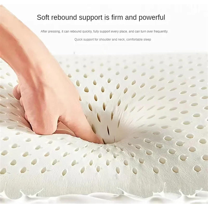 Латексна подушка для шиї, подушка з натурального латексу, основа подушки для дорослих, масажна основа, латексна подушка (стиль хвилі 40x60 см)