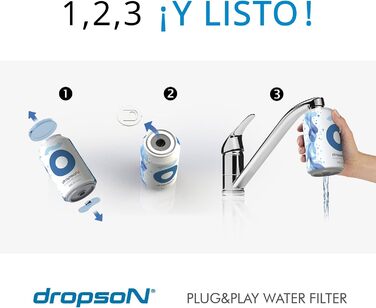 Фільтр для води для крана, 100 натуральна мембрана мікрофільтра, 600 літрів фільтрованої води, монітор зі смартфоном, наповнює глечик 1 л за 1 хвилину., 2 filter can -