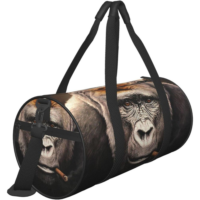 Спортивна сумка Мавпа з сигарою для фітнесу та спорту велика дорожня сумка для ночівок та вихідних для чоловіків та жінок