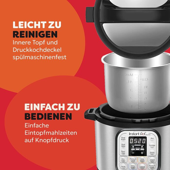 Мультиварка-скороварка Instant Pot Duo 30, 3 л електрична каструля та рисоварка