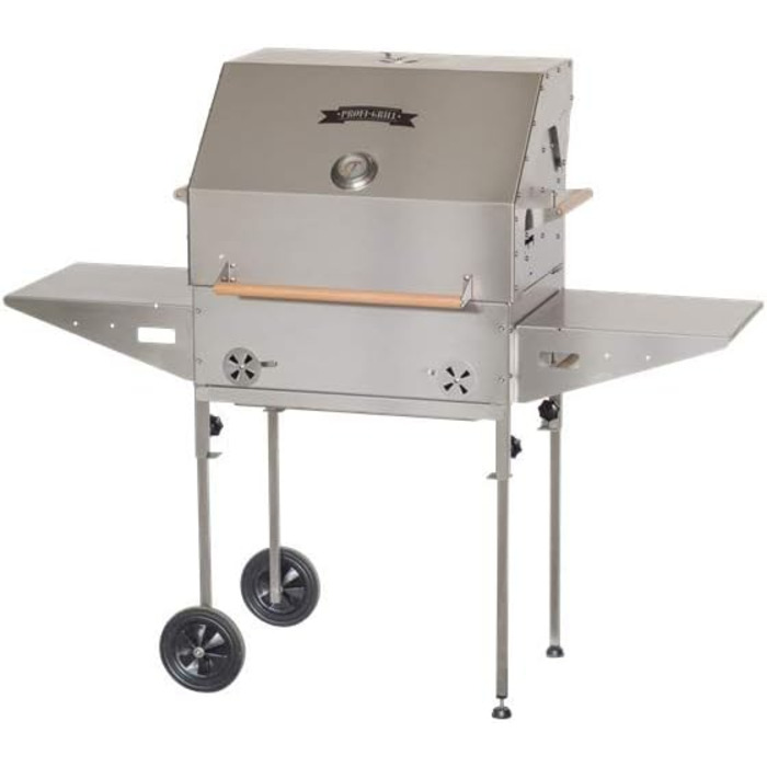 Гриль Profi Grill PG 600 з нержавіючої сталі, гриль на вугіллі, гриль для курки, гриль-вертел, камінна яма