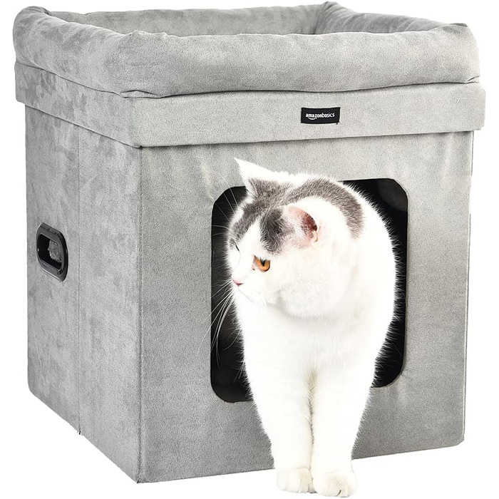 Складаний котячий будиночок Storeo Basics, 38 x 38 x 43 см, сірий