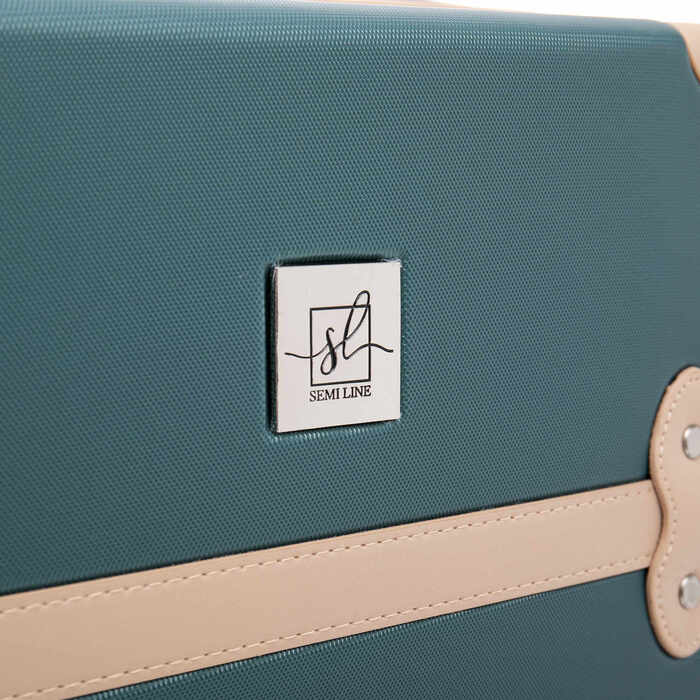Бьюті-кейс Semi Line 10L Green-Navy (T5838-1)