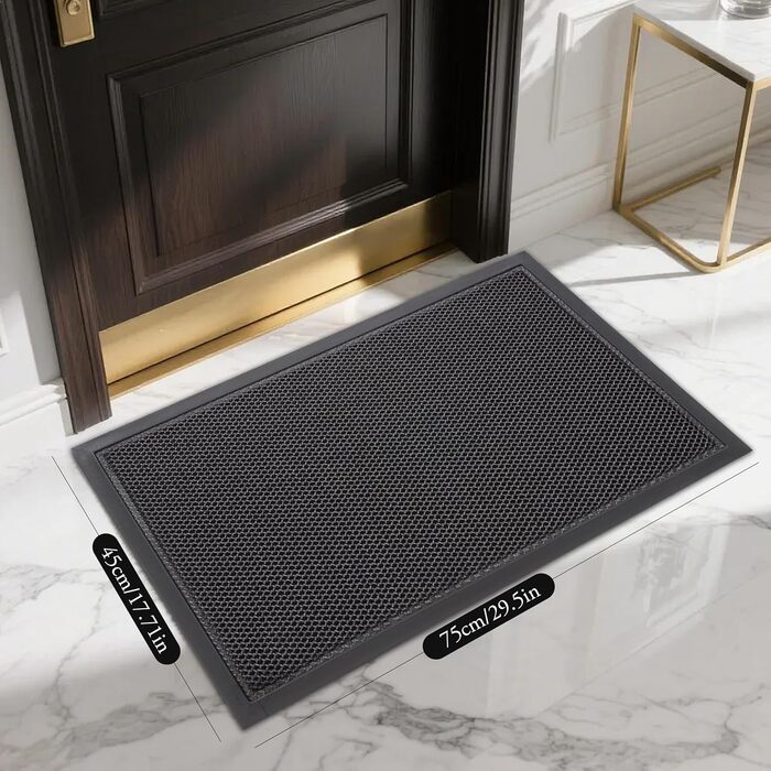 Килимок для дверей 45x65 см, Килимок для миття, Нековзний килимок для дверей, Килимок для дверей для приміщень, Нековзний килимок для вхідних зон