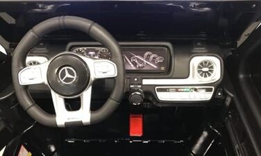 Дитячий електромобіль FINOOS Mercedes G63 AMG 2-місний, двомісний дитячий електромобіль з пультом дистанційного керування - шкірян