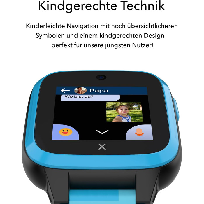 Водонепроникний дитячий годинник-телефон - 4G, дзвінки, повідомлення, шкільний режим, функція SOS, GPS, камера та крокомір - 2 роки гарантії (СИНІЙ) СИНІЙ XGO 3, 3 -