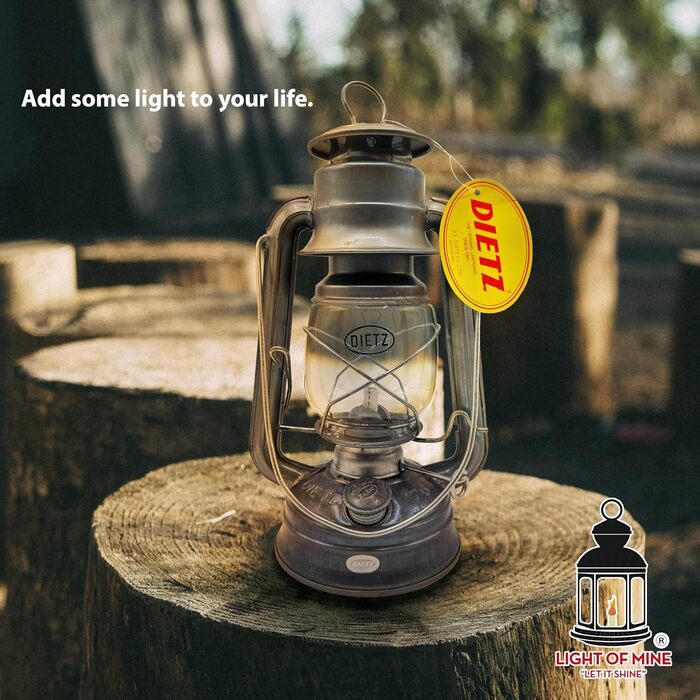 Моє світло Dietz 76 Оригінальний нефарбований олійний ліхтар, включаючи 100 бавовну, змінну смужку ґноту 1,27 см зі справжньою червоною строчкою (необроблена)