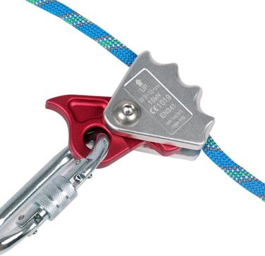 Спорядження для скелелазіння Gazechimp - Захоплювач для мотузки 9-12 мм, страхувальний пристрій - карабін для захисту від падіння