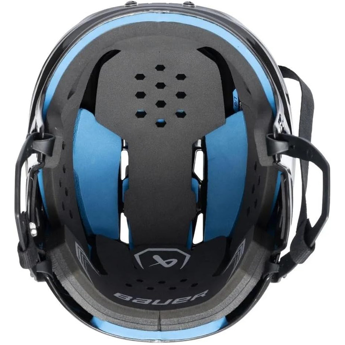 Хокейний шолом Bauer Re-Akt 55 Combo з сіткою Senior Blue M Blue