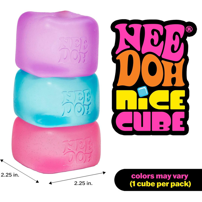Красивий кубик народився Doh Stress Ball - сенсорна іграшка, іграшка-непосида Needoh, зняття тривоги та стресу, сенсорні кульки, н