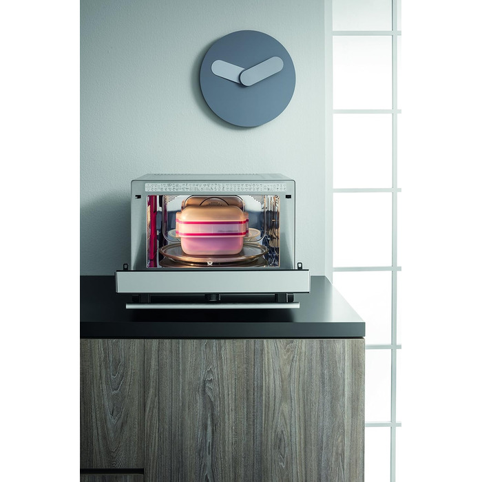 Багатофункціональна мікрохвильова піч Bauknecht Supreme Chef MW 3391 SX 5in1 /1000 Вт/33 л Варильна камера/гаряче повітря 1700 Вт/XXL Гриль 1200 Вт/DualCrisp & CrispFry /AutoClean/Приготування на парі/Функція плавлення та швидкого розморожування Одинарна