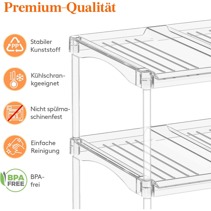 Організатор для пластикових пляшок Lifewit, що штабелюється, для дому, тримач для склянок та чашок, прозора підставка для винних пляшок, для стільниці та шафи, 3-рівнева, вміщує 9 пляшок