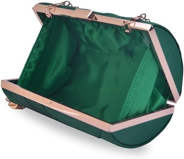 Вечірнє клатч-гаманець, дизайнерська сумочка для вечірок, темно-зелений елегантний клатч з пензликом