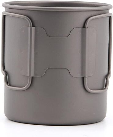 Титанова кемпінгова чашка-миска TOAKS (375 мл, 450 мл, 550 мл, 650 мл, 750 мл, 800 мл, 900 мл) (450 мл з кришкою CUP-450-C)