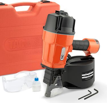 Пневматичний котушковий цвяхозабивач Tacwise HCN83P, використовує плоскі котушкові цвяхи, 38 - 83 мм
