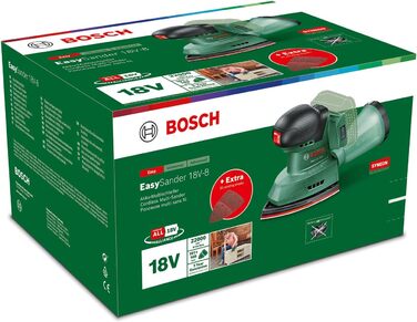Акумуляторна багатофункціональна шліфувальна машина Bosch EasySander 18V-8 (без акумулятора 18-вольтова система для саморобної обр