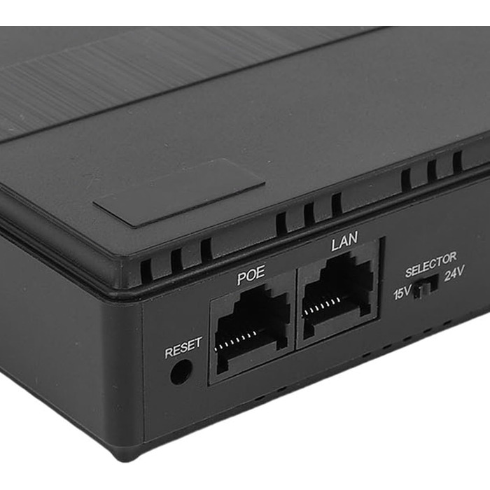Джерело безперебійного живлення Topiky 10400mAh UPS, міні-UPS 18W з резервним живленням 5V/9V/12V/15V/24V через USB, LAN, PoE для роутерів, модемів (Європейський штекер)